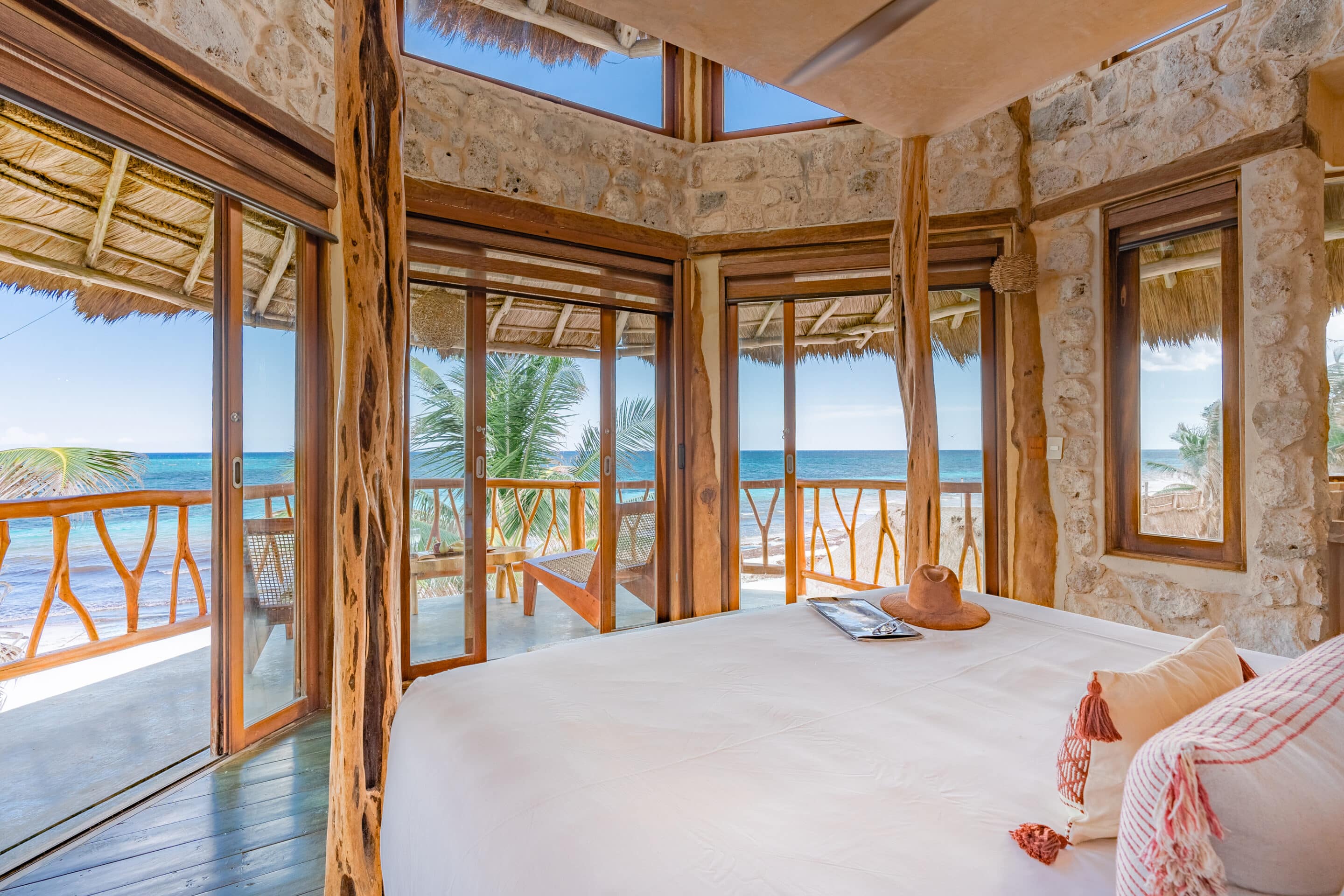 Casa Alaya — master bed with sleeping loft