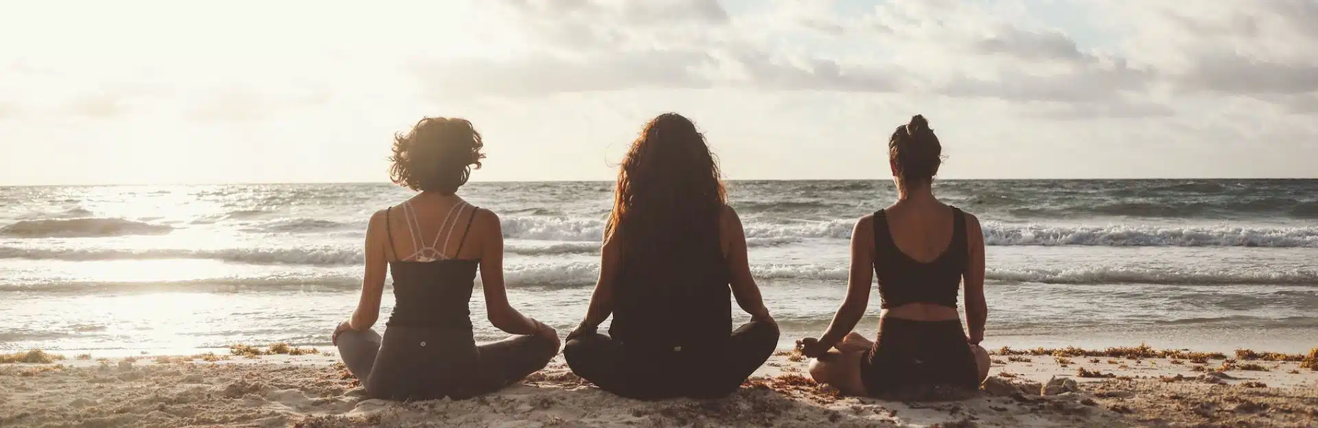 Sunrise meditation on the beach